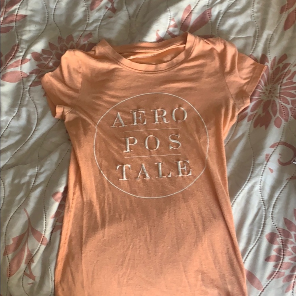 Orange aeropostale shirt
